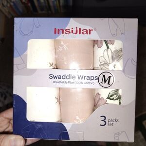 Swaddle Wraps Set - Cream and Pink
